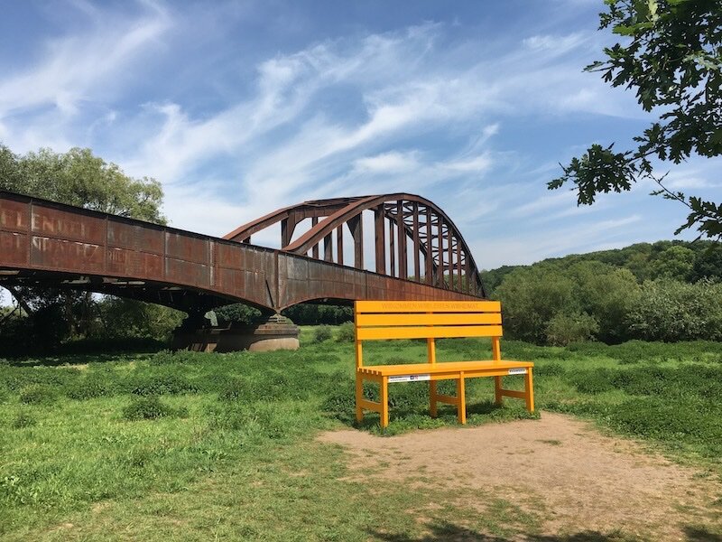 Alte Eisenbahnbrücke bei Höxter